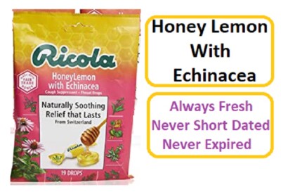 Ricola Honeylemon with Echinacea Cough Suppressant Throat Drop 19 Ct