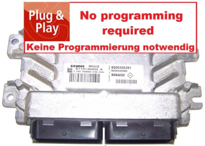 Steuergerät Renault Twingo C06 1,2l 60PS 8200326391 S110140002A UNLOCK ECU ECM