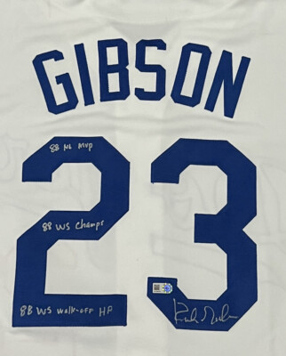 Kirk Gibson Signed Jersey 