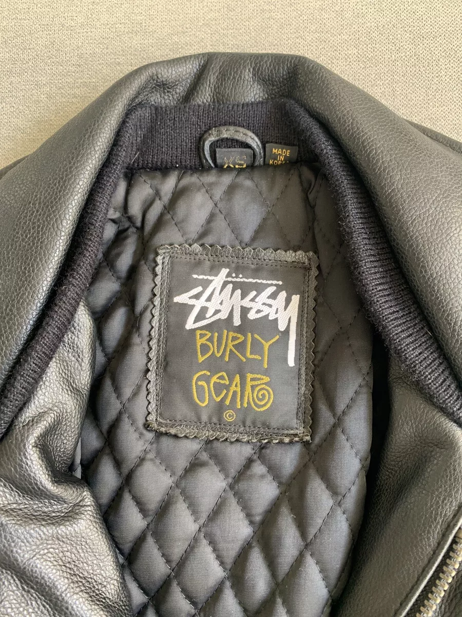 Stussy ULTRA RARE vintage leather coat 90’s 💯% AUTHENTIC XS Men’s