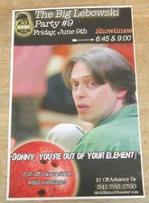 THE BIG LEBOWSKI Party #9 POSTER 11" x 17" Eugene, Oregon