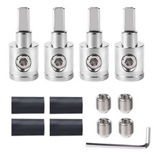Heavy-Duty Car Audio Wire Reducer 0 Gauge to 4 Gauge for Amp Connections 4PCS