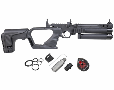 HATSAN Jet 2 Black .22 cal PCP Air Pistol Converts to Air Rifle | eBay