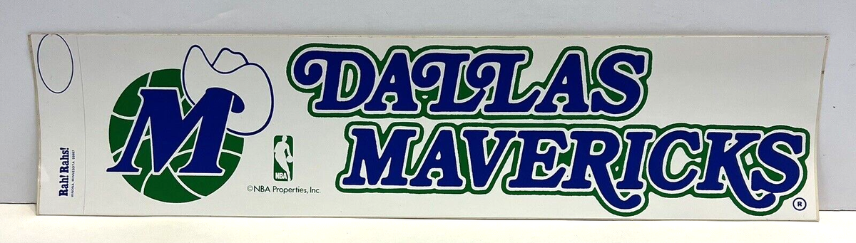 Dallas Mavericks VTG 1990s 15” Logo Bumper Sticker New Unused NBA