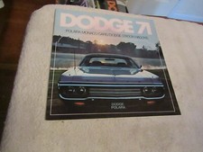 Vntg 1971 Dodge Polara Monaco Station Wagons Dealer New Car Sales Brochure NOS