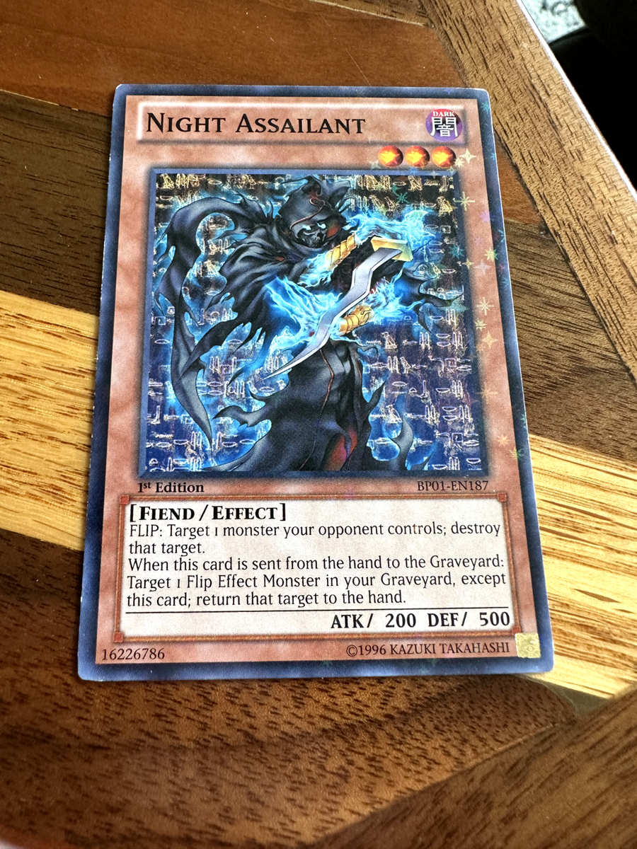 Lurking Assailant PR foil 1枚 Night Assailant BP01-EN187 1st Edition Starfoil Rare LP + BONUS | eBay