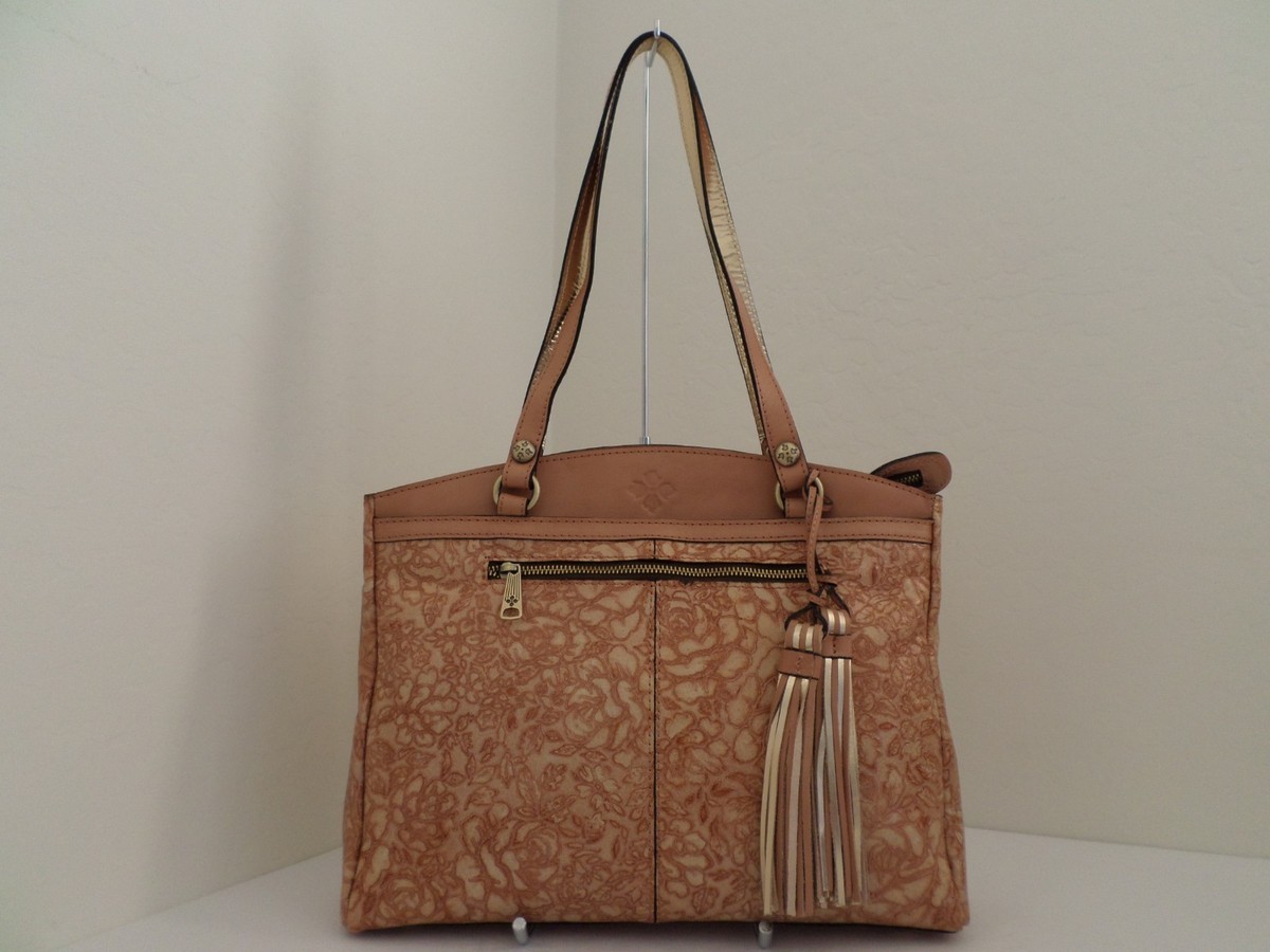 アンティーク NWT AUTHENTIC PATRICIA NASH GLITTER ROSE POPPY LEATHER TOTE-$249