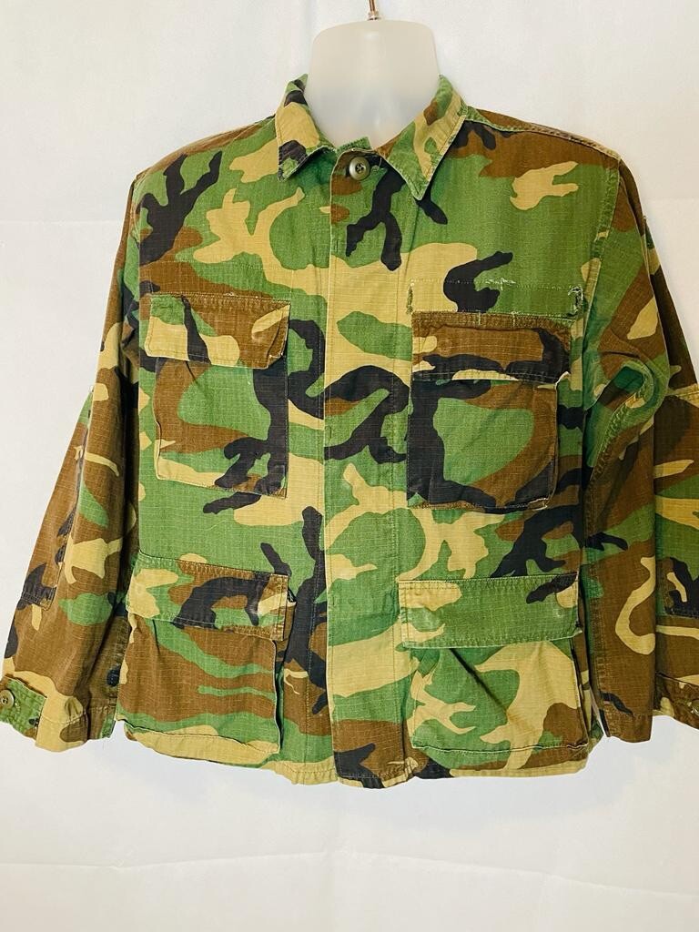 ジャケット・アウター US Military BDU Jacket Short length (L) US Army Woodland BDU SMALL X-SHORT Hot Weather Summer Camo