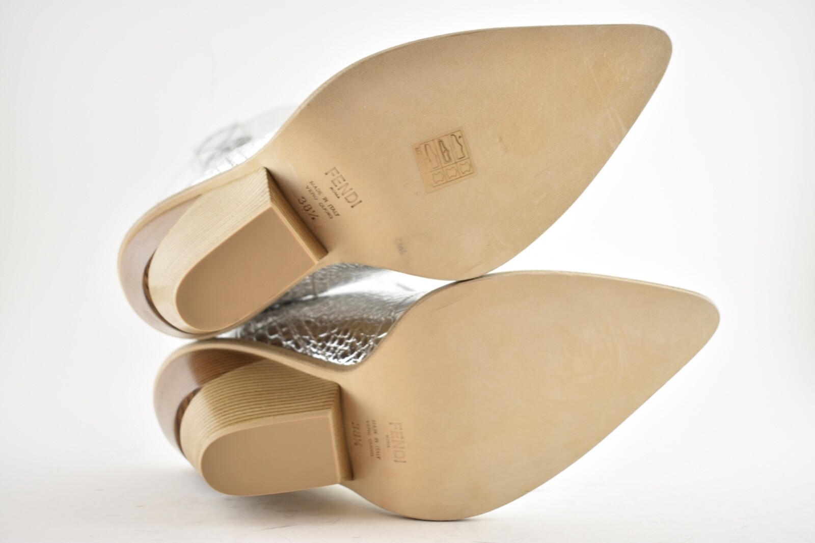 fendi pointed toe cowboy booties