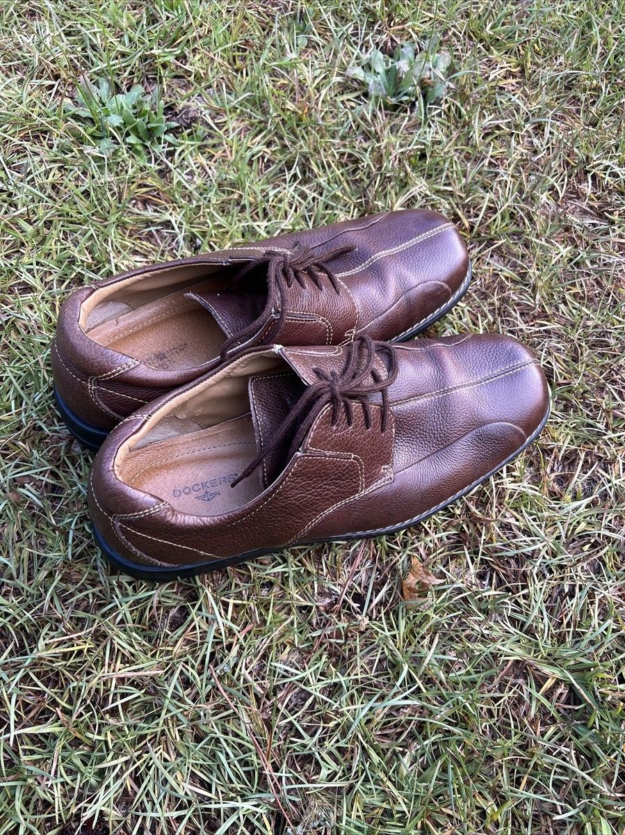 Dockers Leather Bicycled Toe Oxfords ?? Dockers Brown Leather Bicycle Toe Oxford Dress Shoes Men  main image 4