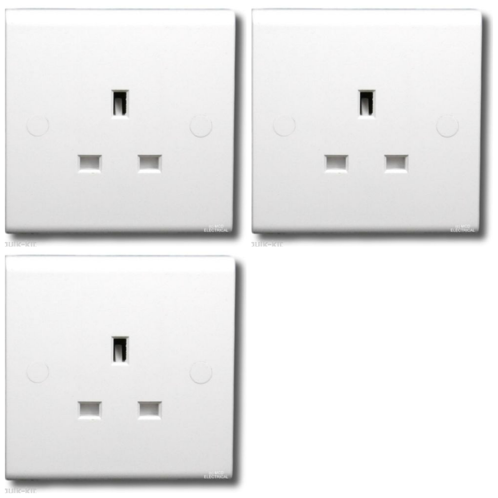 3 x Deta S1206 Unswitched 13 amp Sockets