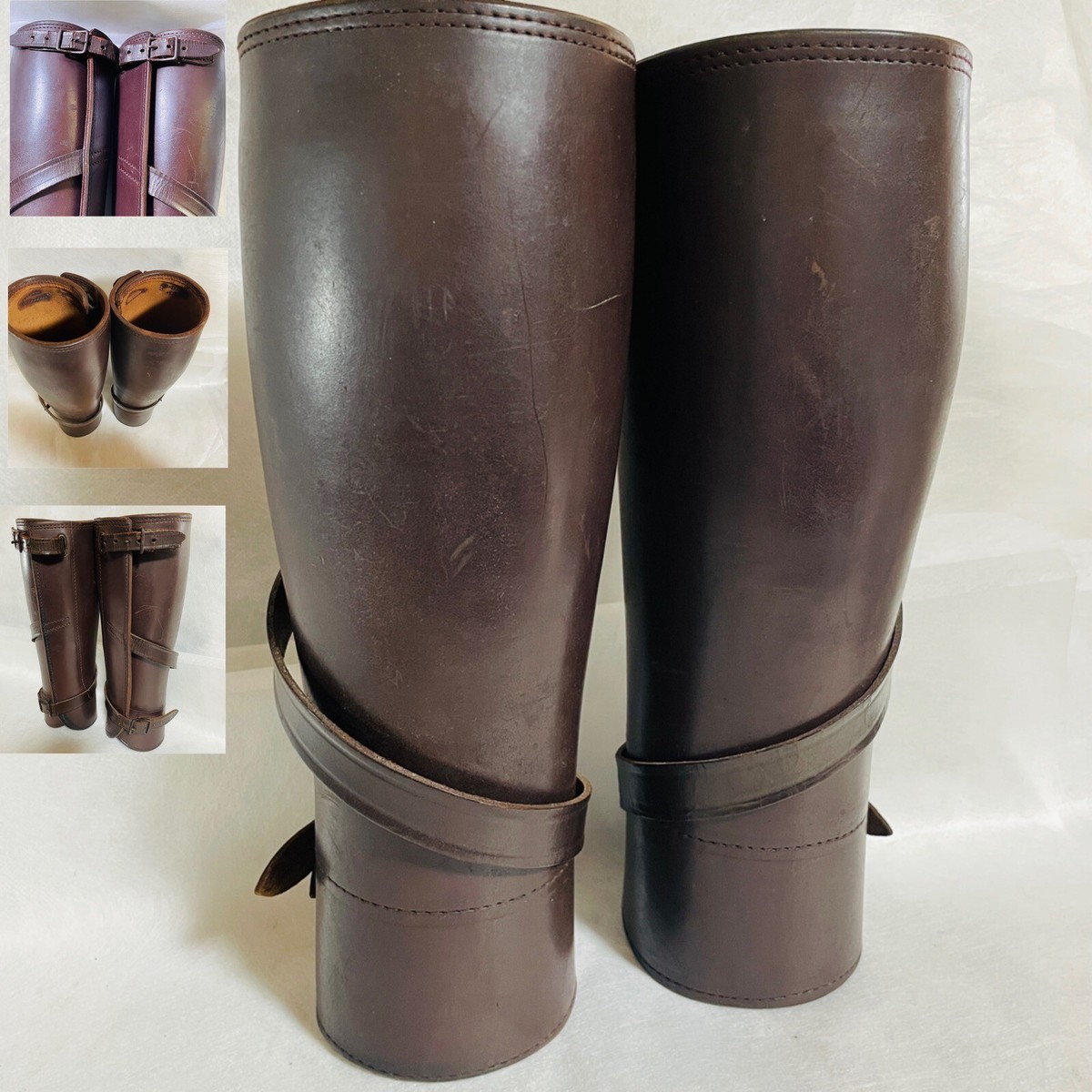 Vintage leather leggings/gaiters for WWII ww2 Japanese Imperial