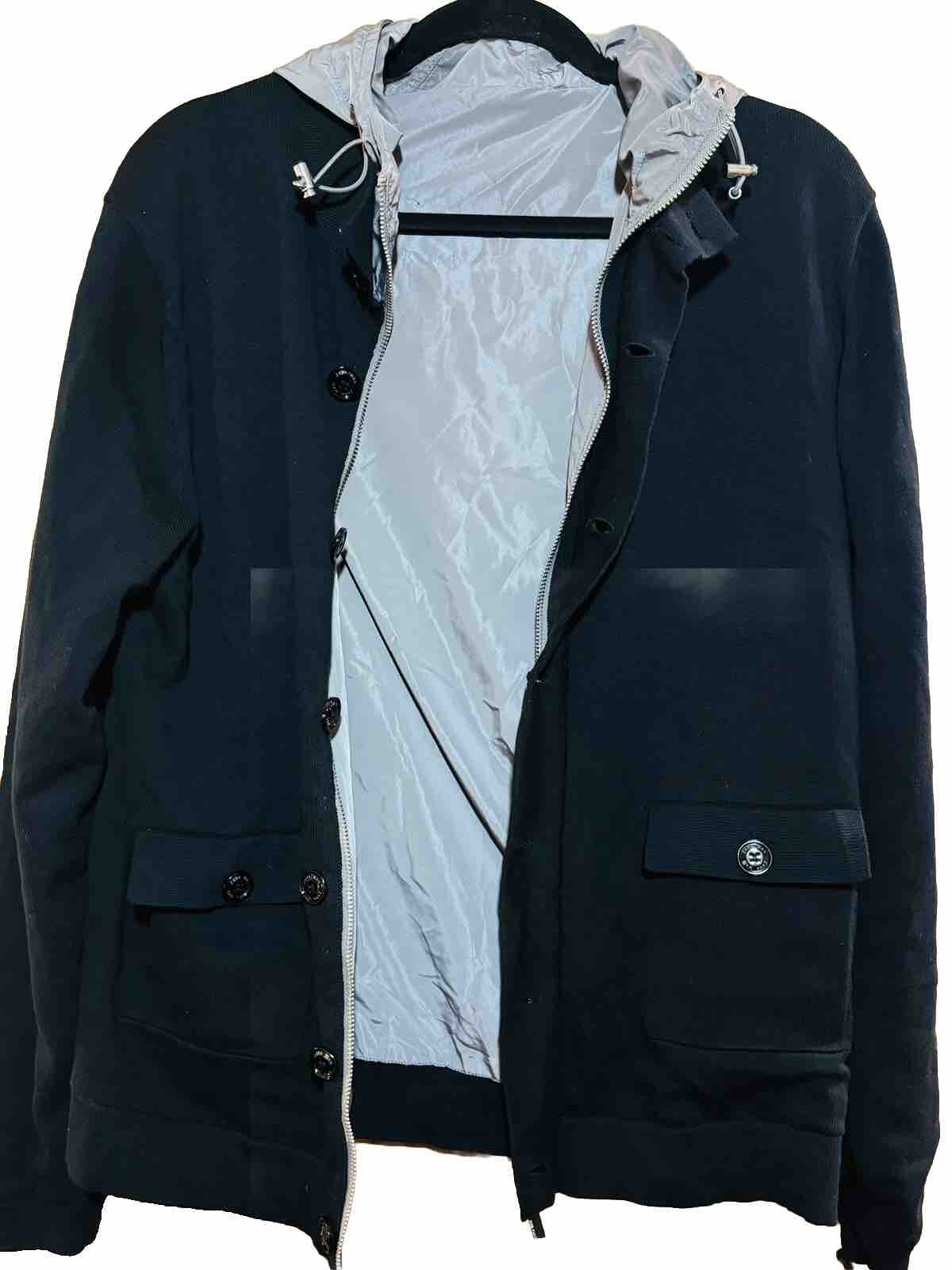 Zara Man Black Jacket Cotton Full Zip Basic Lined… - image 2