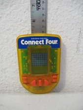 Electronic Hand Held Connect Four TESTED works great CLEAR