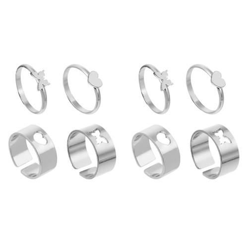 2 Pack Paarring Liebhaber Versprechen Ringe Dekorative Fingerringe