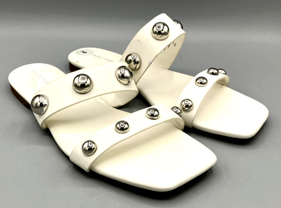 Studded faux shop leather sandals
