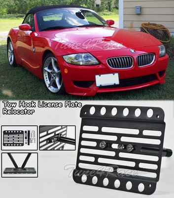For 02-08 BMW Z4 Base E85 Front Tow Hook License Plate Relocator