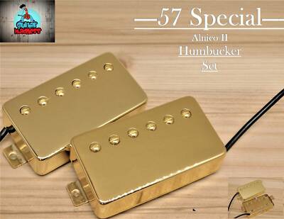 G.M. 57  Special      Alnico II    Gold  Humbucker set  (4-wire)