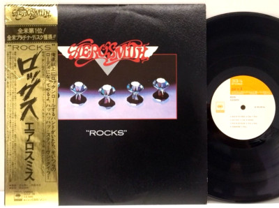 Aerosmith - Rocks LP 1976 JAPAN CBS/Sony 25AP 78 Hard Rock Run-DMC w/ Obi
