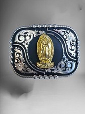 Guadalupe Virgin Western Cowboy Belt Buckle Hebilla Vaquera Virgen De Guadalupe