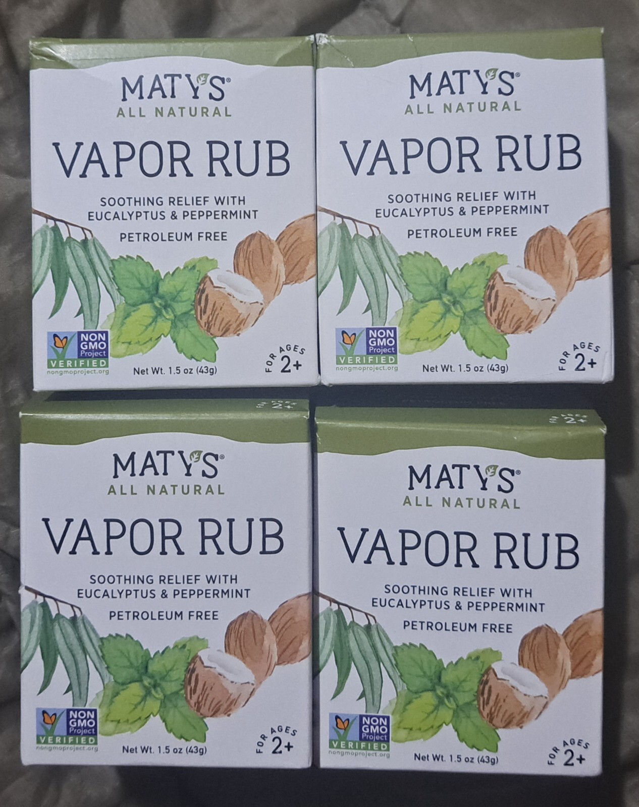 4 Maty's All Natural Vapor Rub 4 x 1.5 oz EXP 3/25 eBay