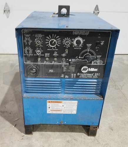 MILLER 903056 SYNCROWAVE 250 AC/DC ARC WELDING POWER SOURCE 1PH 11.4KW ...