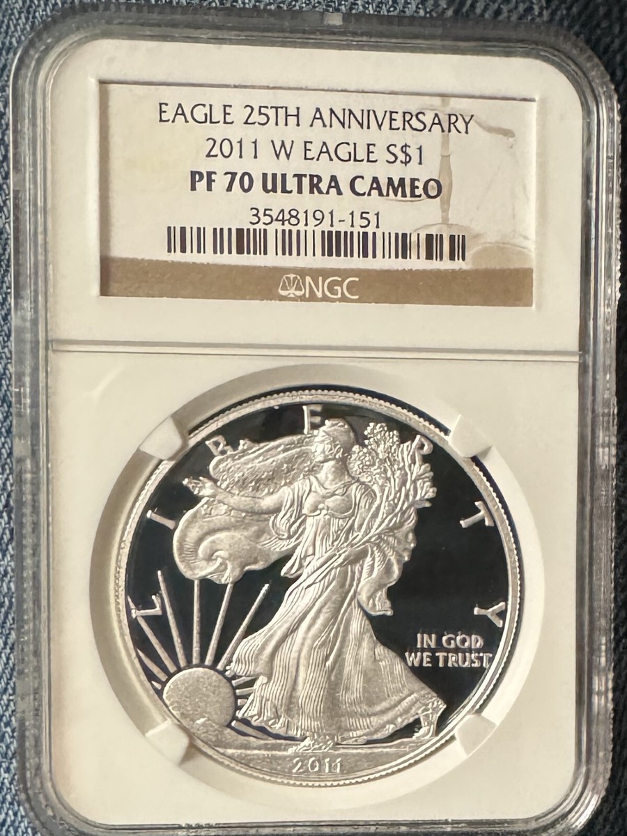 2011 W $1 Proof Silver Eagle 25th Anniversary NGC PF 70 Ultra