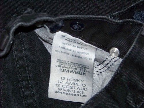 Boys Wrangler Black Denim Jeans - 13MWBBK - Size 12 Husky (28 x 27) - Picture 5 of 10