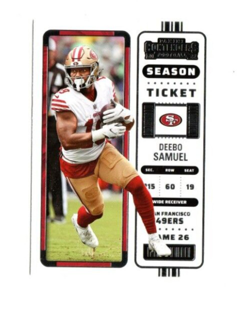2022 Panini Contenders Football Deebo Samuel SEASON TICKET #83