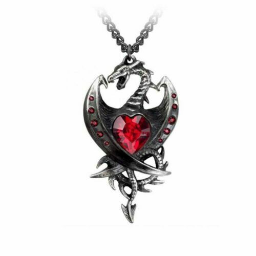 Alchemy Gothic Skull & Bones Necklace P419 Goth 2005 Crystal 
