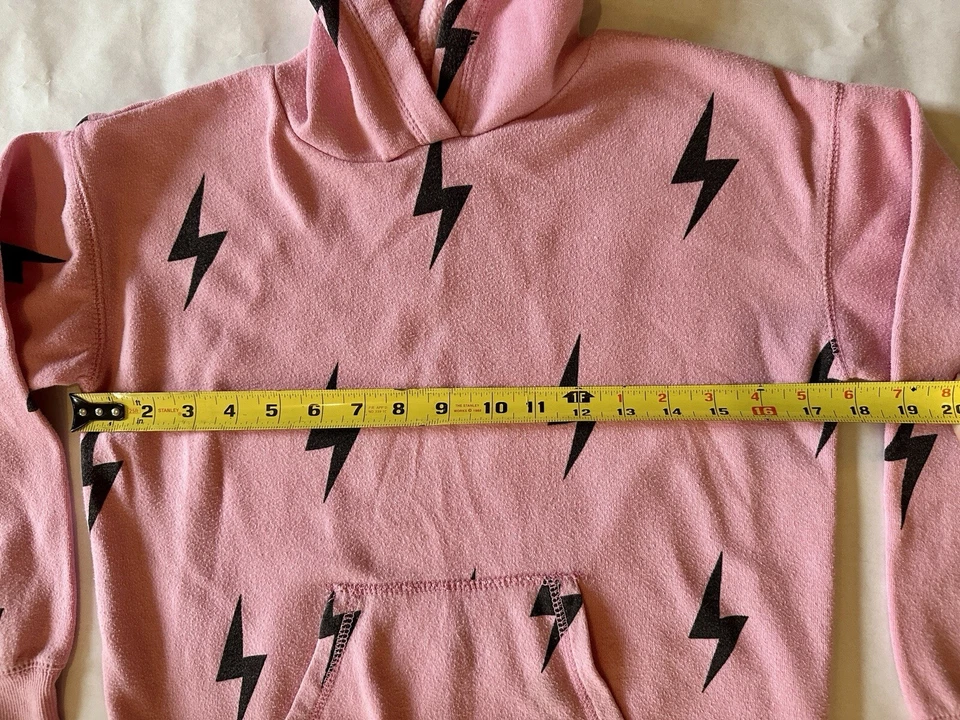 Moletom com capuz infantil - Havana vintage, joggers tamanho M 10/12 Lightning Bolt - Imagem 4 de 4