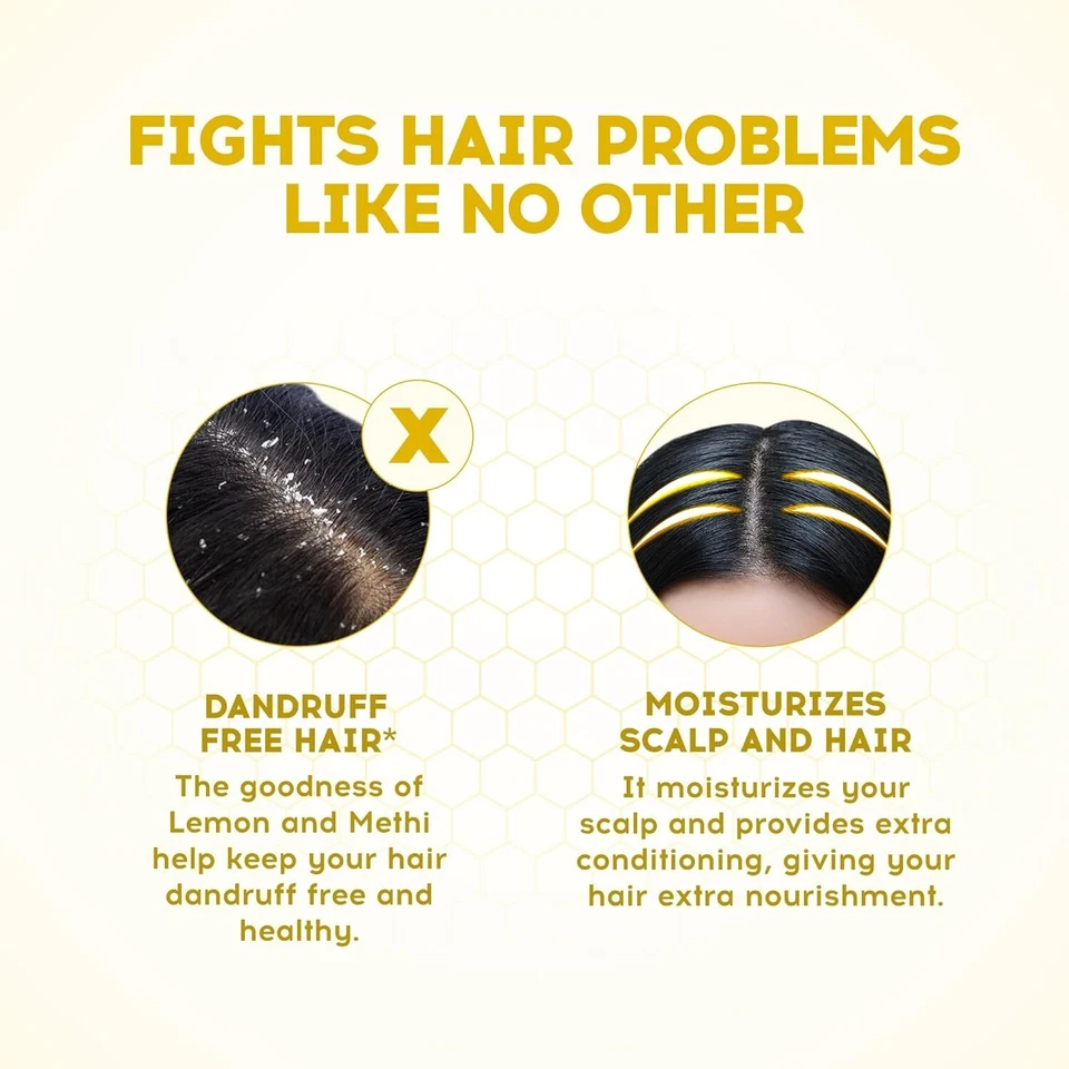 Dabur Vatika Lemon Anti-Dandruff Shampoo - 340ml Reduces Dandruff from 1st wash - Image 4 of 4