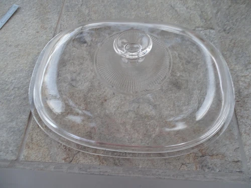 PYREX Clear Glass Oval Replacement LID F-14-C 12" long