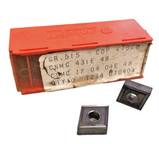 10 Pcs Carboloy CNMG 431-E48 Grade: 515 Carbide Inserts