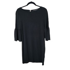 White House Black Market Black Bell Sleeve Dress Size Small