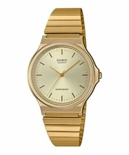 Casio MQ24G-9E, Men's Goldtone Stainless Steel Band Watch, Water Resistant, NEW