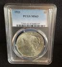 1923 Peace Silver Dollar PCGS MS63