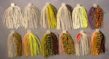 12 ~ BIO-FLEX® SPINNERBAIT SKIRTS #1 Pro's Choice Sampler 12 Colors 1 Each