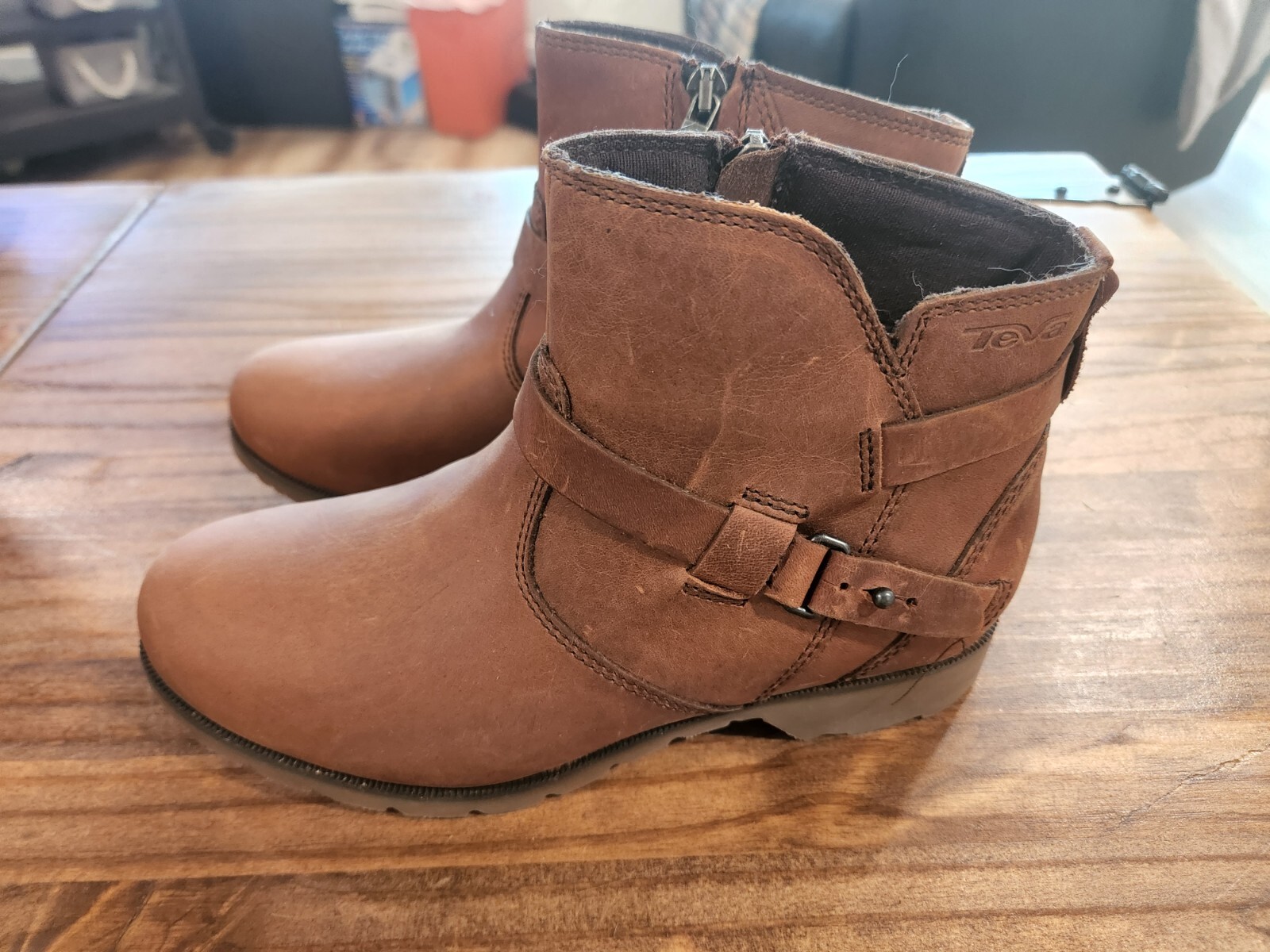 leather ankle boots size 5