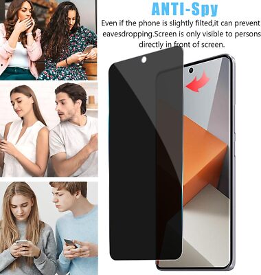 For Xiaomi Poco F6 F7 Pro Privacy Full Coverage Tempered Glass Screen Protector