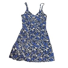 Gap Womens Floral Print Spaghetti Strap Dress Small SP Petite 1656