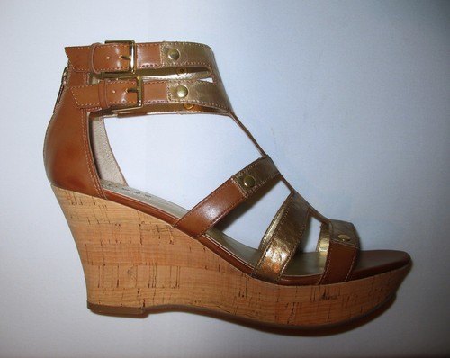 SANDALI DONNA COGNAC BRONZO GUESS GLADIATORE PLATEAU ZEPPA US 10 EUR 40 40,5 41 - Foto 8 di 12