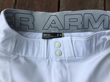 UNDER ARMOUR Baseball Pants YOUTH Small WHITE