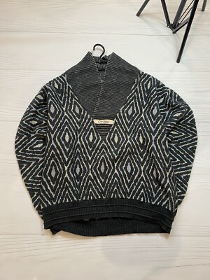 Vintage Rare Carlo Colucci V-neck design sweater Multicolour