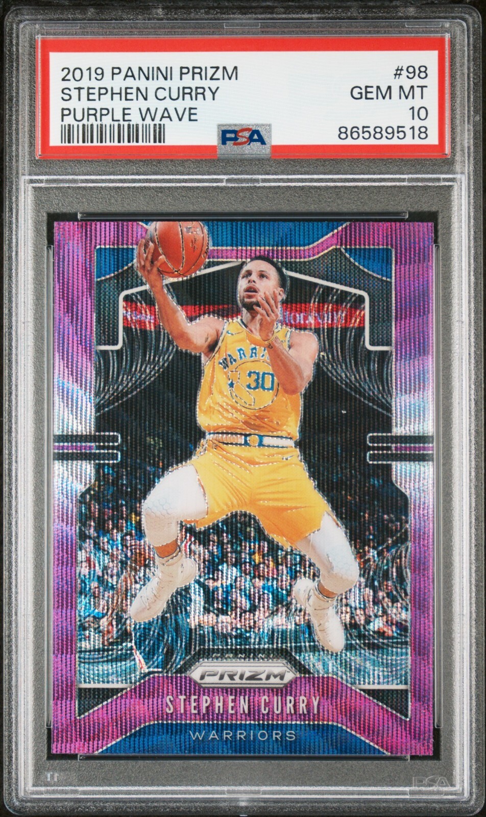 STEPHEN CURRY 2019 PRIZM PSA 10