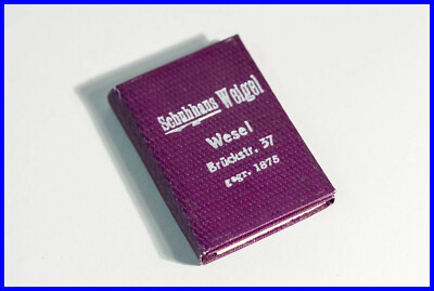 Taschen - Notitz Heft von 1931 mit Mini-Bleistift und Spiegel -Schuhhaus Weigel