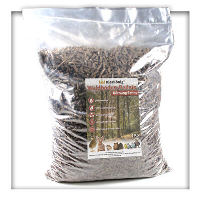 Waldboden Pellets Einstreu naturbelassen für Tierställe u. Gehege 6 mm