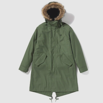 Fred Perry Fishtail Parka J4956 Shell & Primaloft Liner Fur Fred Perry Fishtail Parka J4956 Shell & Primaloft Liner Fur
