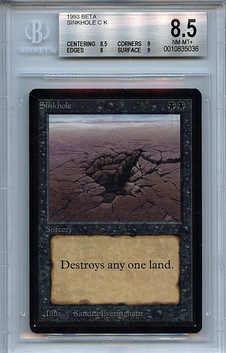 MTG Beta Sinkhole BGS 8.5 NM/MT+ Card Magic Amricons 5036 | eBay