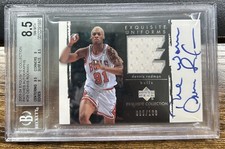 Dennis Rodman 2003 Upper Deck Exquisite Uniforms /100 Game-Used Auto #AP-DR RARE